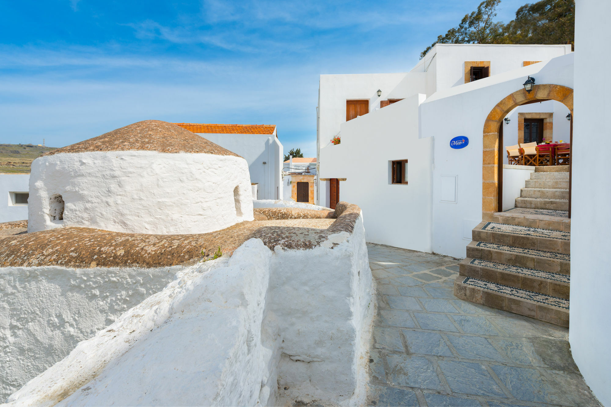 Residenza Maria Lindos Villa ภายนอก รูปภาพ