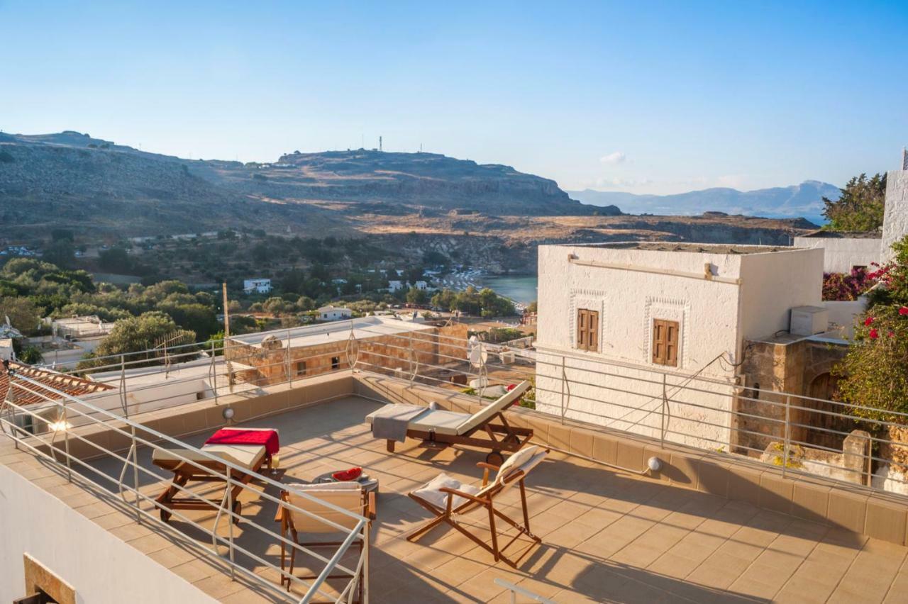 Residenza Maria Lindos Villa ภายนอก รูปภาพ