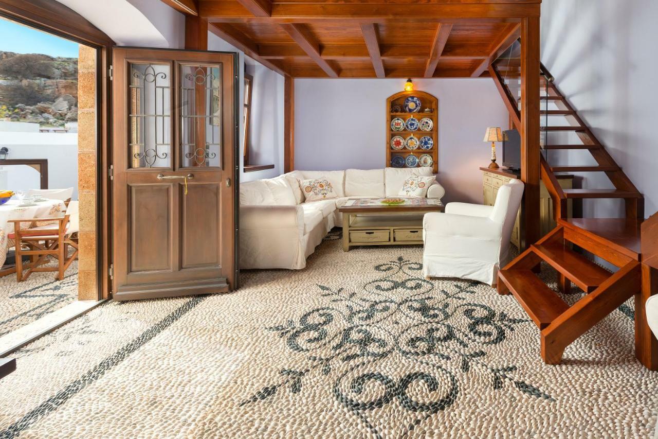 Residenza Maria Lindos Villa ภายนอก รูปภาพ